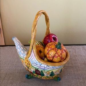 Jim Shore Basket of Plenty collectible